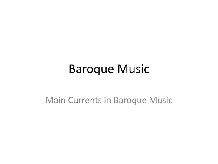 baroque music