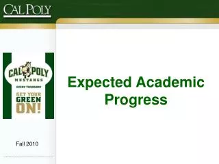 Expected Academic Progress