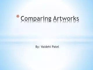Comparing Artworks