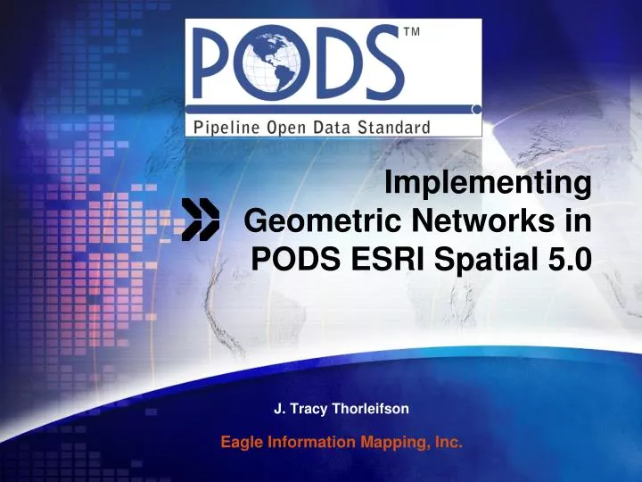 implementing geometric networks in pods esri spatial 5 0