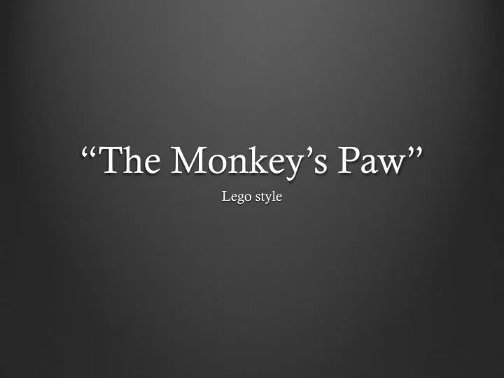 the monkey s paw