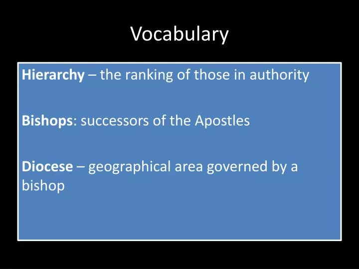 vocabulary