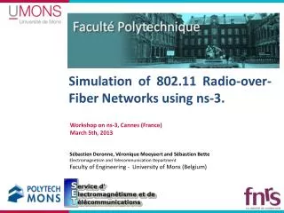 Simulation of 802.11 Radio-over-Fiber Networks using ns-3.