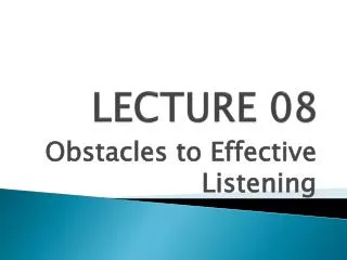 LECTURE 0 8