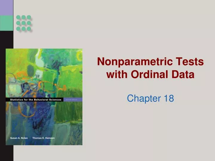 nonparametric tests with ordinal data