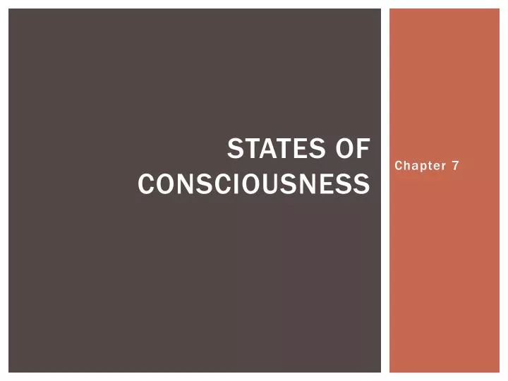 states of consciousness