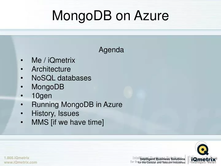 mongodb on azure