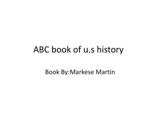 ABC book of u.s history