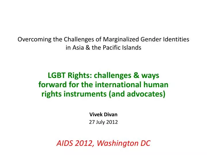 overcoming the challenges of marginalized gender identities in asia the pacific islands