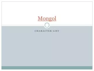 Mongol