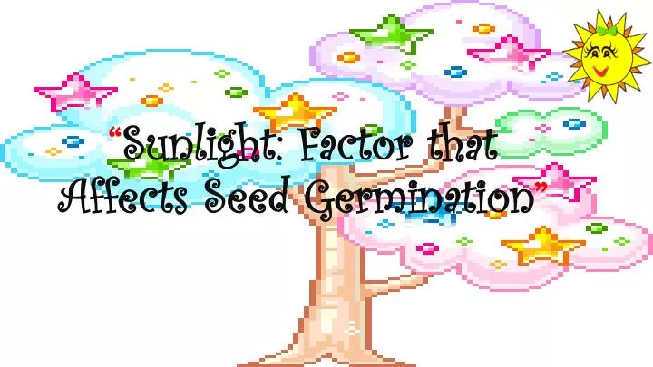 sunlight factor that affects seed germination