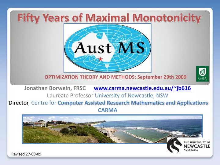 fifty years of maximal monotonicity