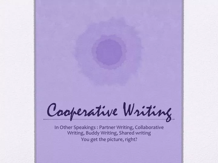 cooperative writing