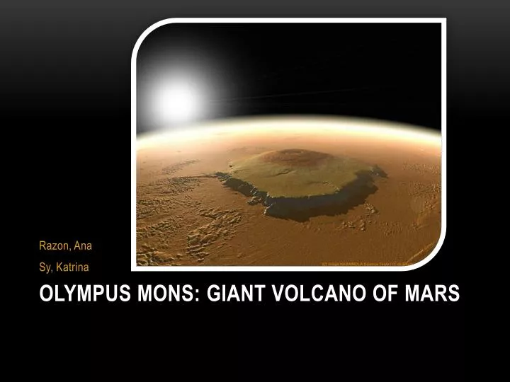 olympus mons giant volcano of mars