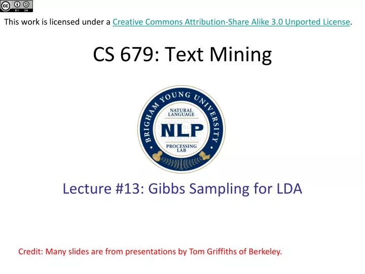 cs 679 text mining