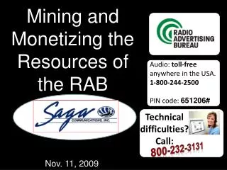 Mining and Monetizing the Resources of the RAB