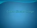 Global Climate Change - slide 1