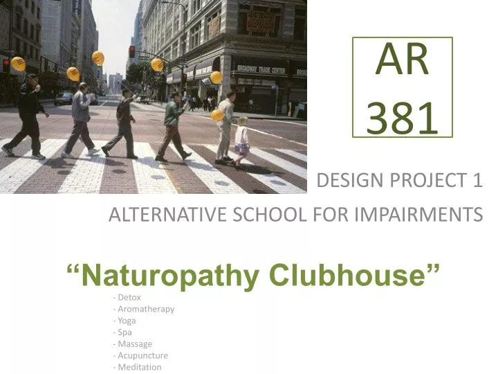 design project 1 alternative school for impairments