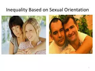 Inequality Based on Sexual Orientation