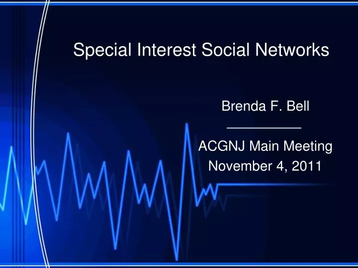 special interest social networks
