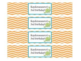 Kaydenasaures's 3rd birthday!