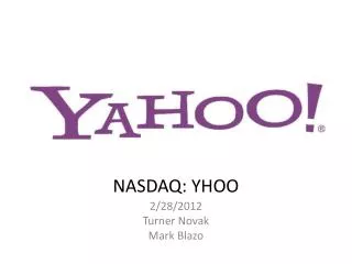 NASDAQ: YHOO