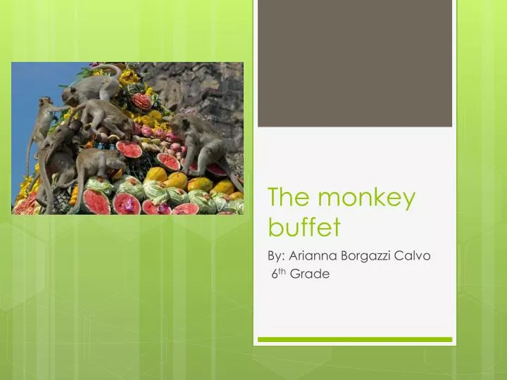the monkey buffet