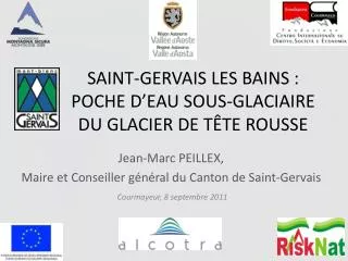 saint gervais les bains poche d eau sous glaciaire du glacier de t te rousse