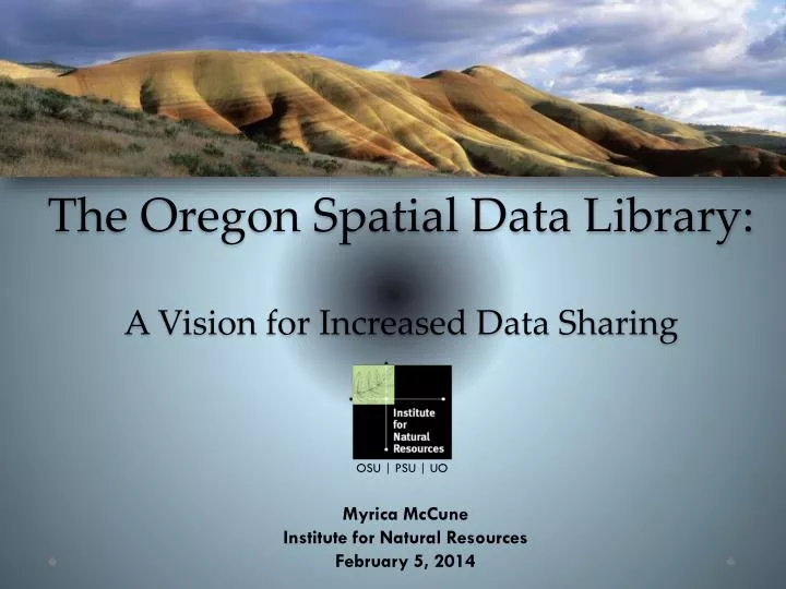the oregon spatial data library a vision for increased data sharing