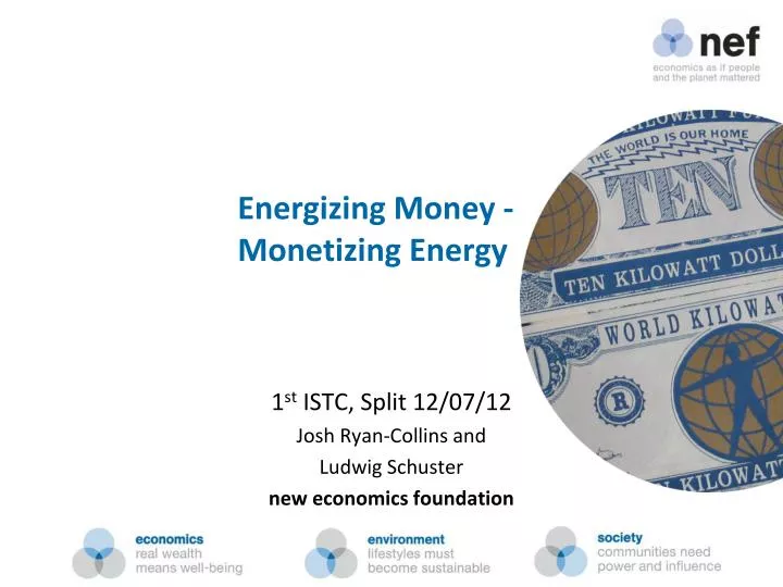 energizing money monetizing energy