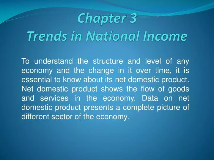 chapter 3 trends in national income