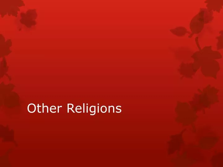 other religions