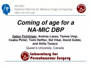 C oming of age for a NA-MIC DBP