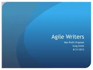 Agile Writers