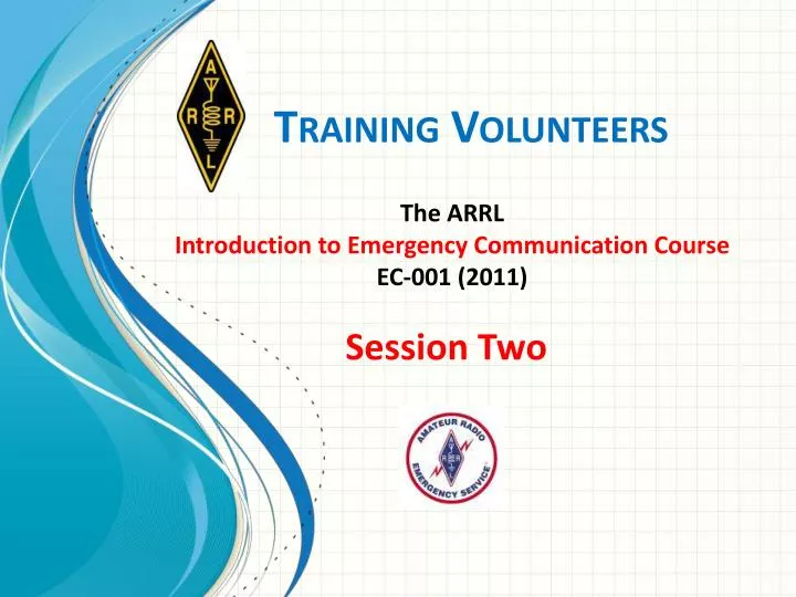 training volunteers