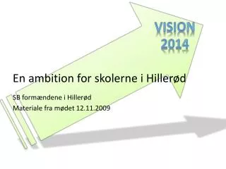 en ambition for skolerne i hiller d