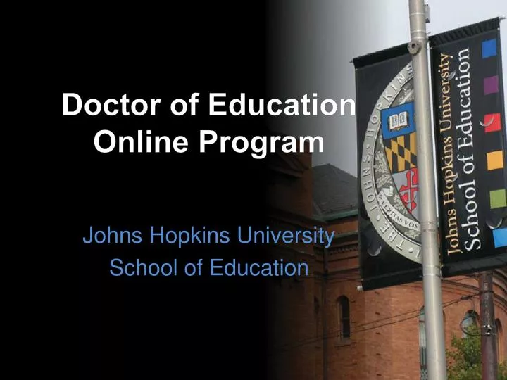 doctor of education online program