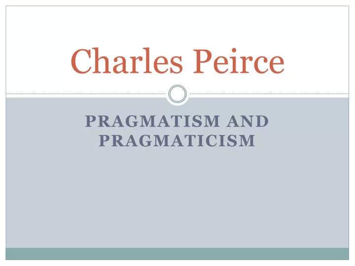 charles peirce