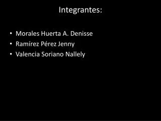 integrantes