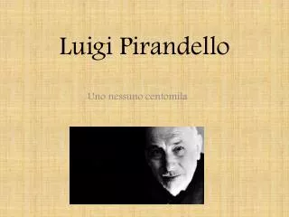 luigi pirandello