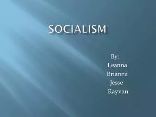 Socialism