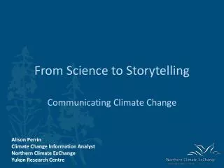 From Science to Storytelling