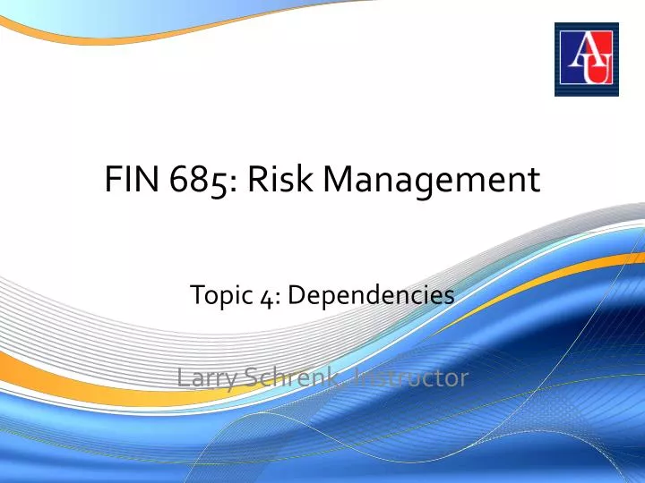 fin 685 risk management