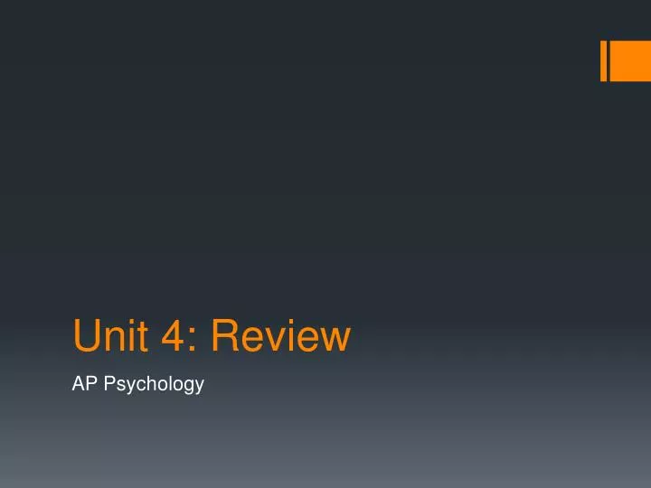 unit 4 review