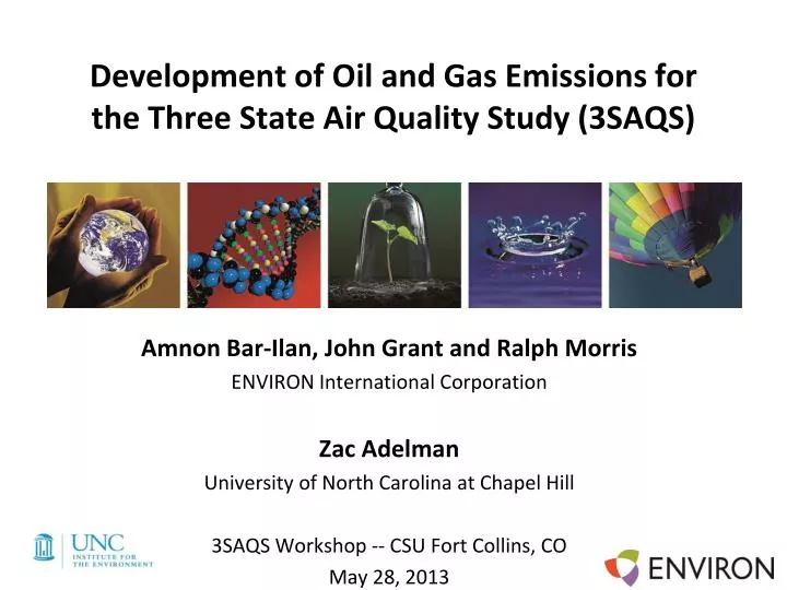 development of oil and gas emissions for the three state air quality study 3saqs