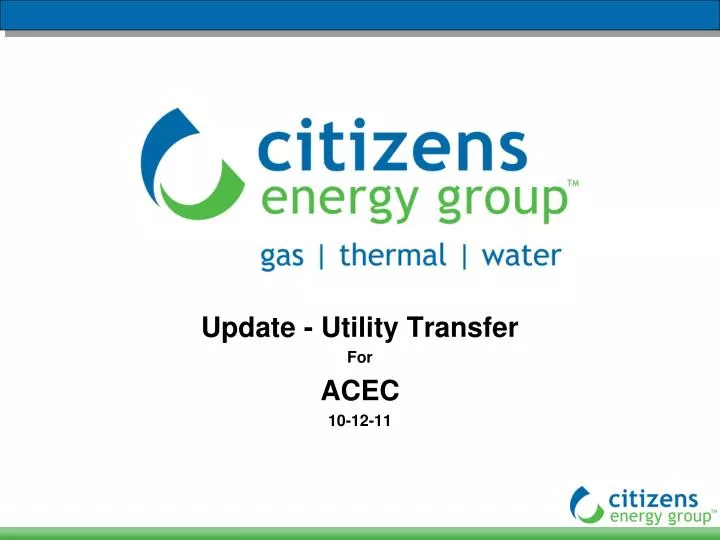 update utility transfer for acec 10 12 11