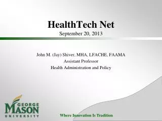 HealthTech Net September 20, 2013