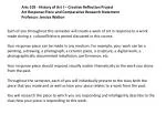 Arts 105 - History of Art I – Creative Reflection Project - slide 1