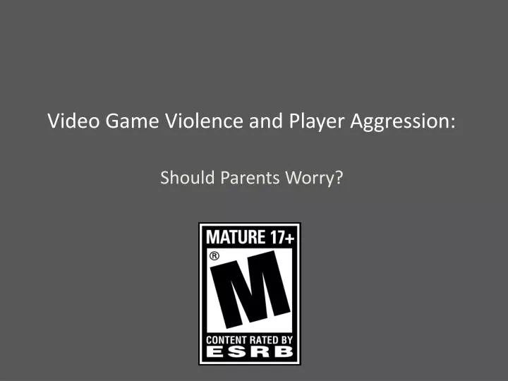 video game violence and player aggression