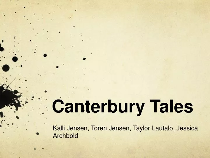 canterbury tales